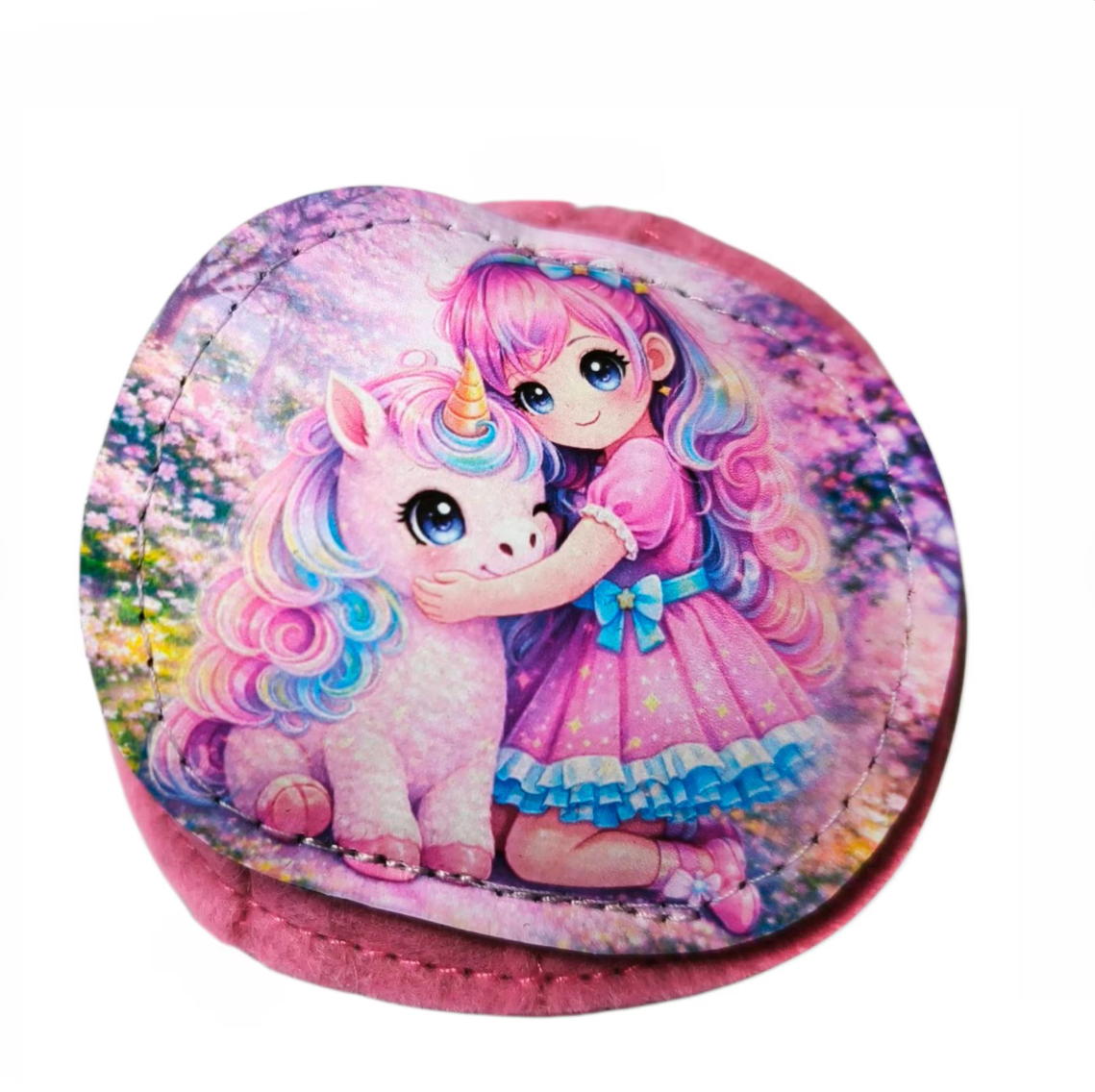 Unicorn Friends eye patch for glasses, close-up of the artwork